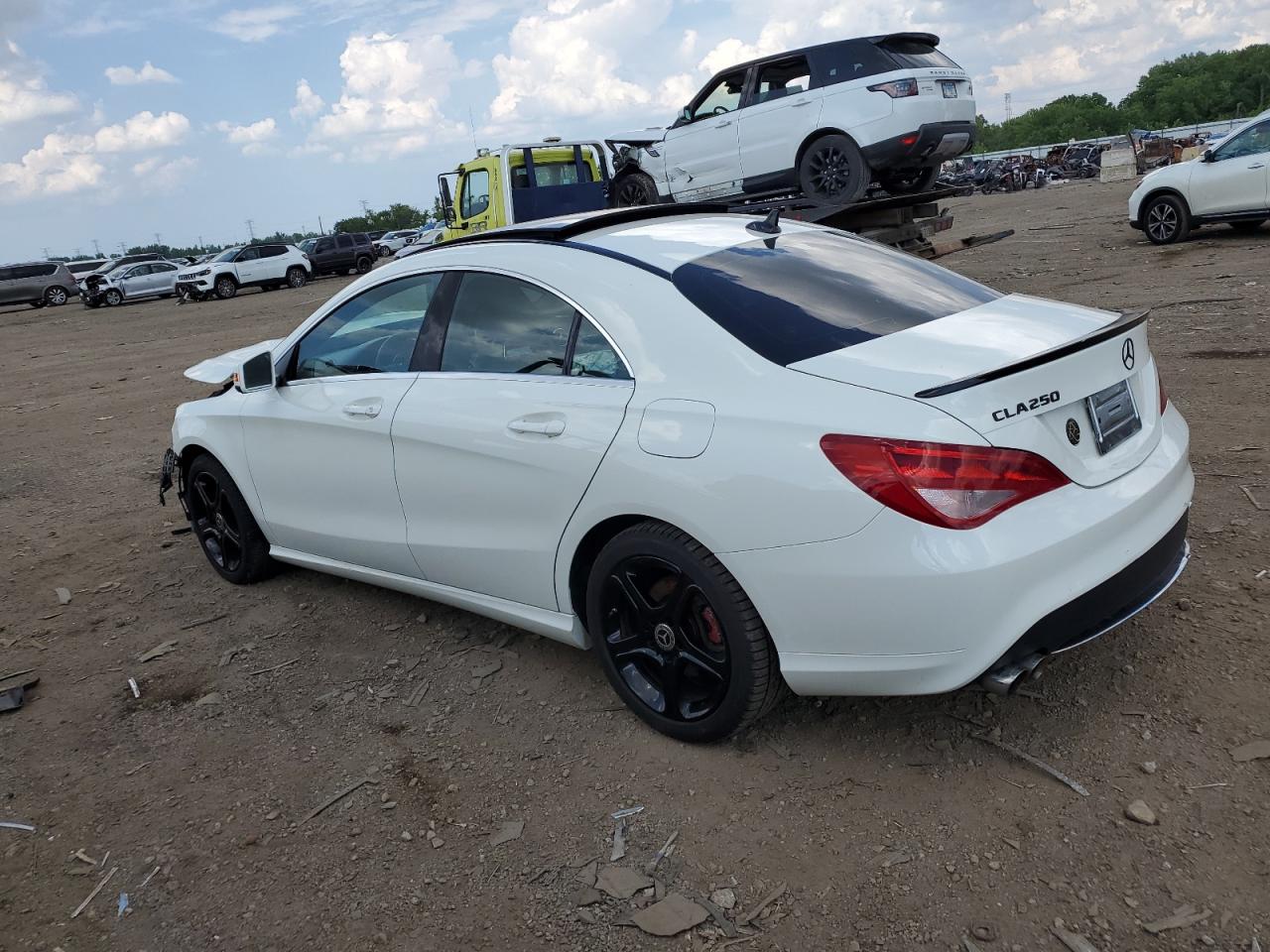 2014 Mercedes-Benz Cla 250 4Matic white sedan gas WDDSJ4GB2EN113291 photo #3