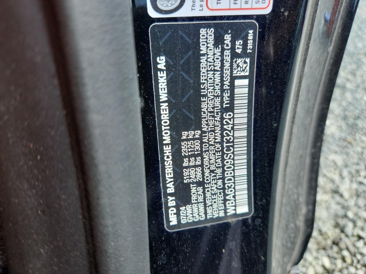 2025 BMW M440I VIN: WBA63DB09SCT32426 Lot: 59563015