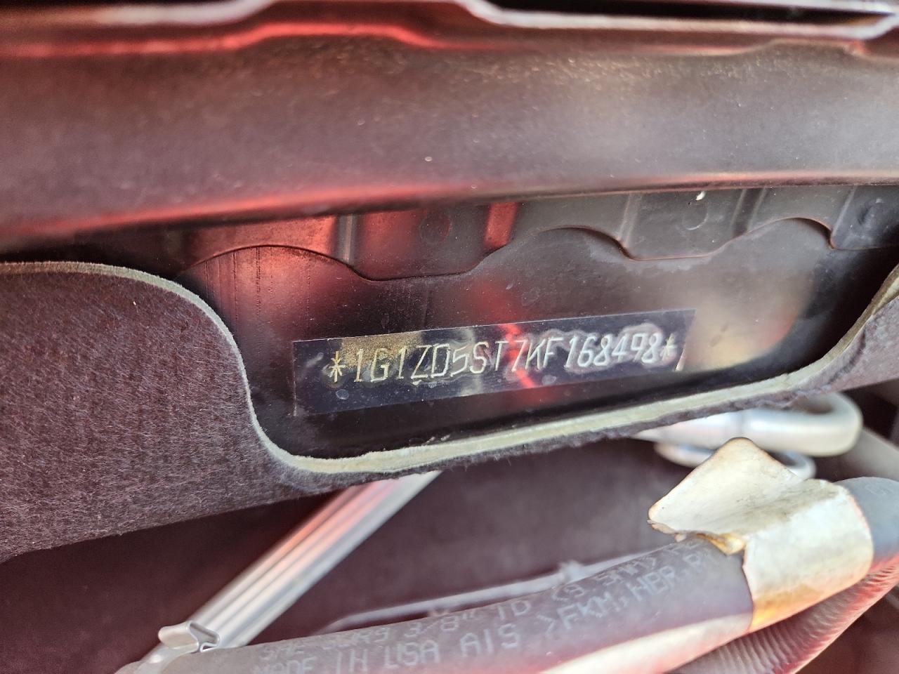 2019 Chevrolet Malibu Lt VIN: 1G1ZD5ST7KF168498 Lot: 60320835