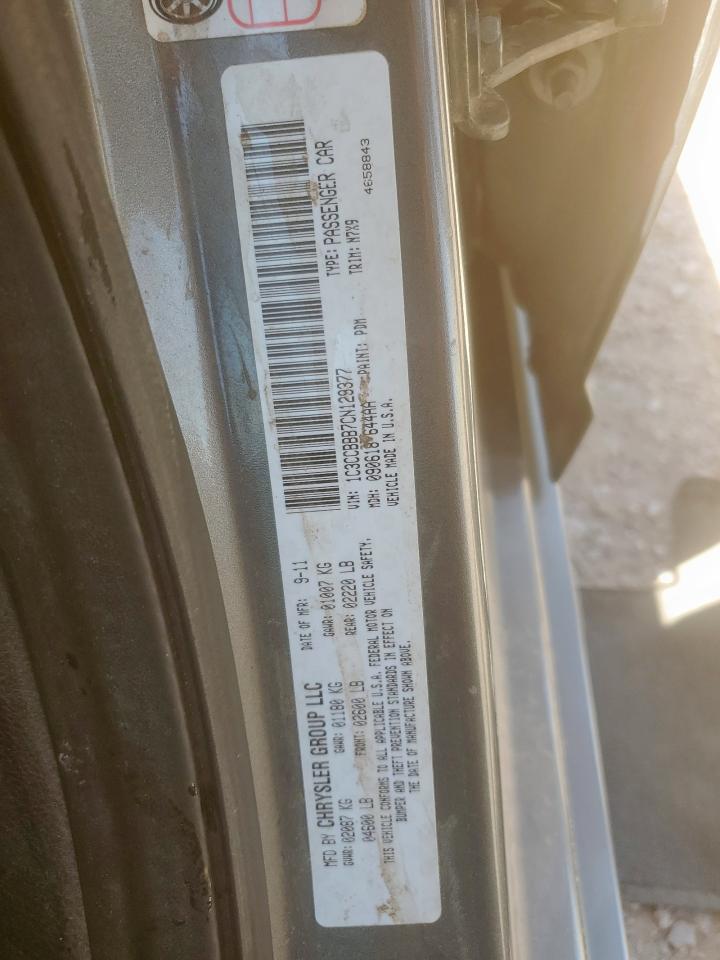 2012 Chrysler 200 Touring VIN: 1C3CCBBB7CN129377 Lot: 61036065