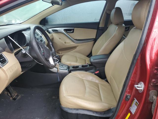 Sedans HYUNDAI ELANTRA 2013 Red