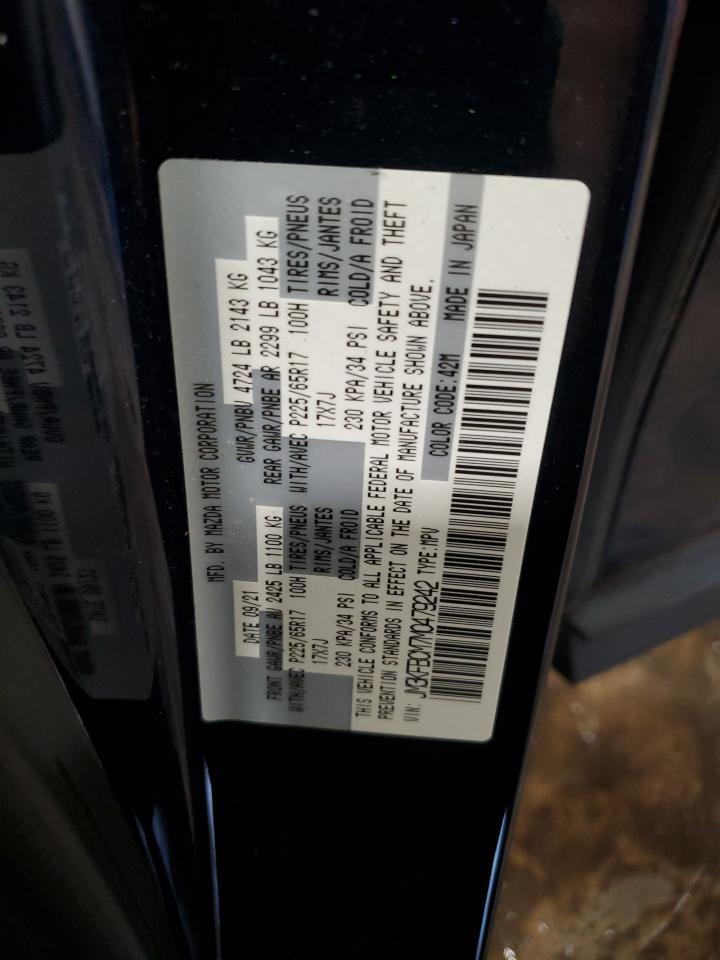 2021 Mazda Cx-5 Touring VIN: JM3KFBCM7M0479242 Lot: 62692715