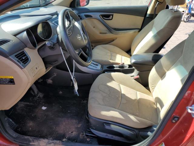  HYUNDAI ELANTRA 2012 Red
