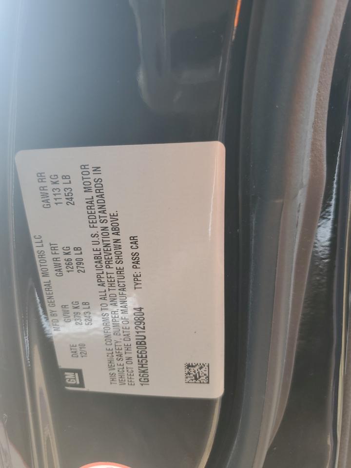 2011 Cadillac Dts Premium Collection VIN: 1G6KH5E60BU129804 Lot: 58628725