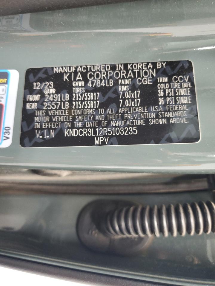 2024 Kia Niro Wind VIN: KNDCR3L12R5103235 Lot: 61451835