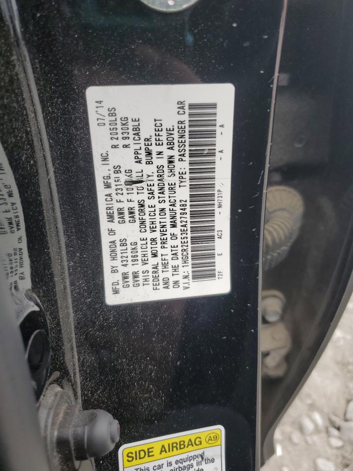 HONDA ACCORD 2014 VIN 1HGCR2E53EA279482 zdjęcie 12