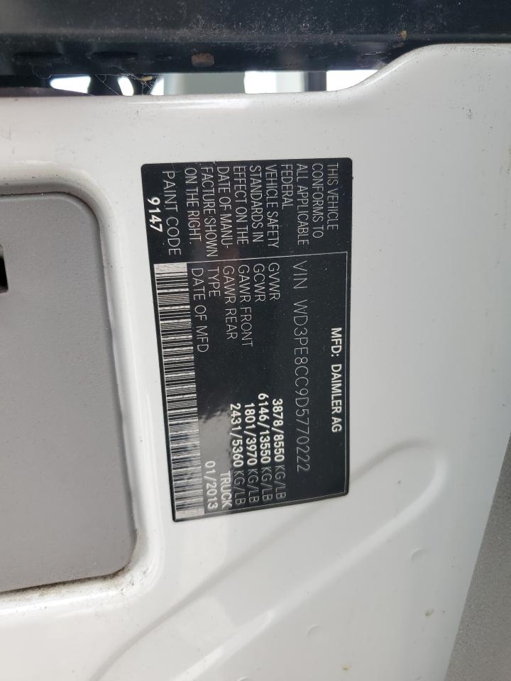 2013 Mercedes-Benz Sprinter 2500 VIN: WD3PE8CC9D5770222 Lot: 61634025