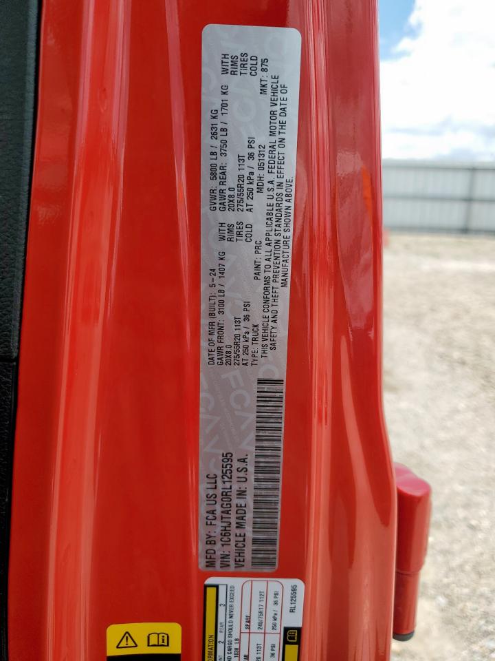 2024 Jeep Gladiator Sport VIN: 1C6HJTAG0RL125595 Lot: 62695175