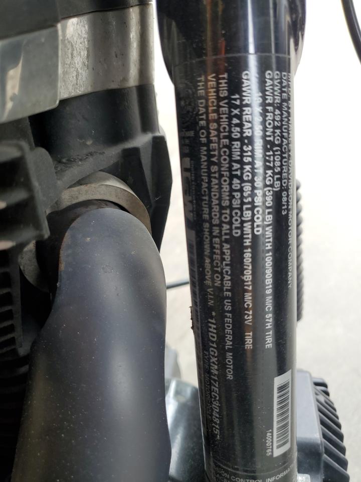 2014 Harley-Davidson Fxdb Dyna Street Bob VIN: 1HD1GXM17EC304815 Lot: 61187655