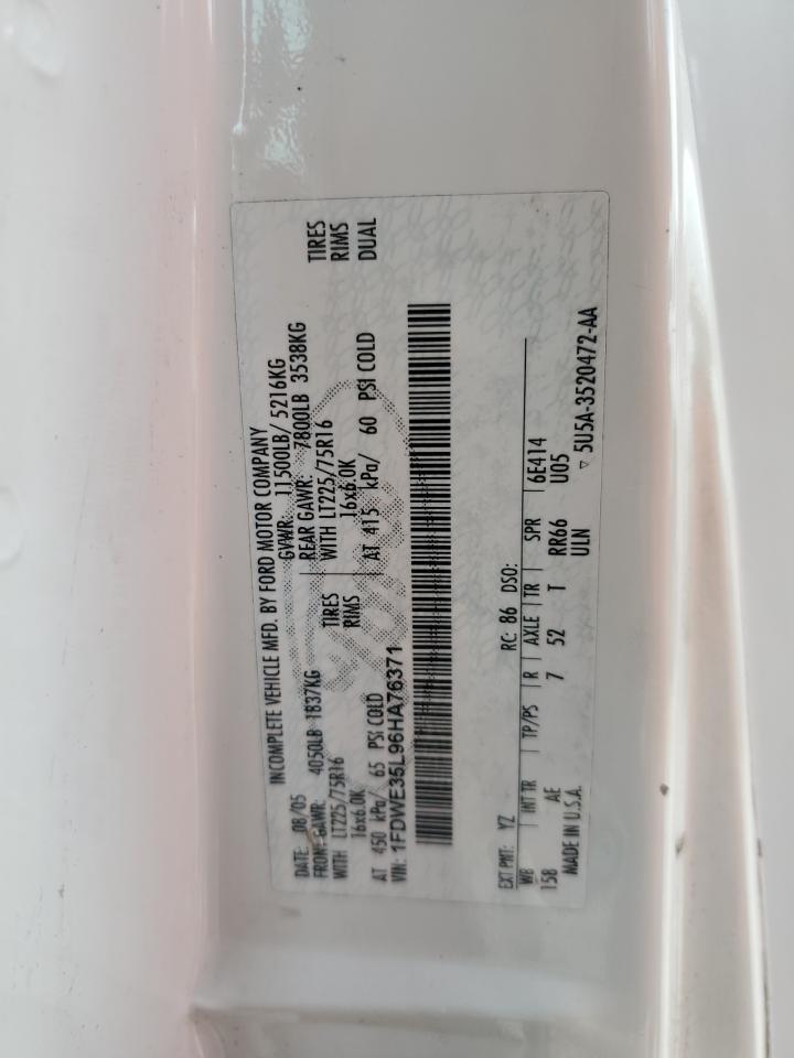 FORD ALL Models 2016 VIN 1FDWE35L96HA76371 photo 10