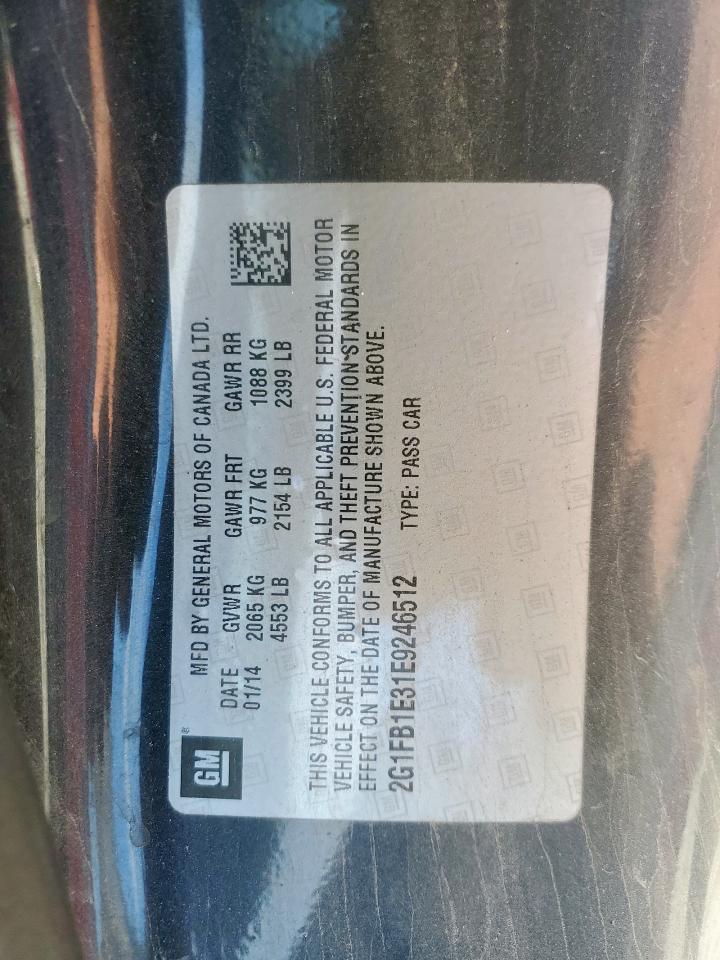 CHEVROLET CAMARO 2014 VIN 2G1FB1E31E9246512 photo 12