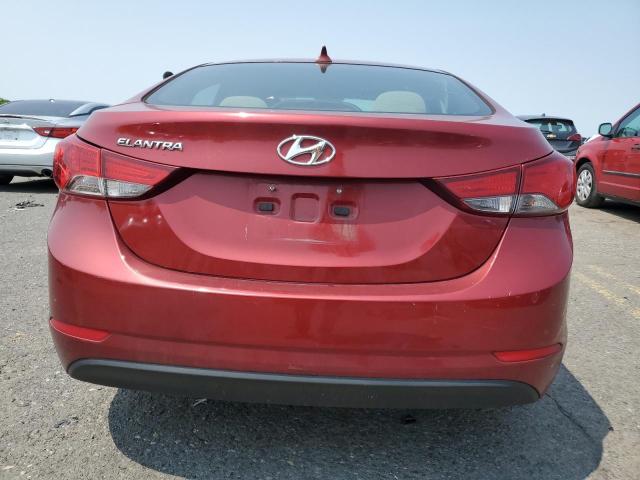 HYUNDAI ELANTRA 2014 Czerwony