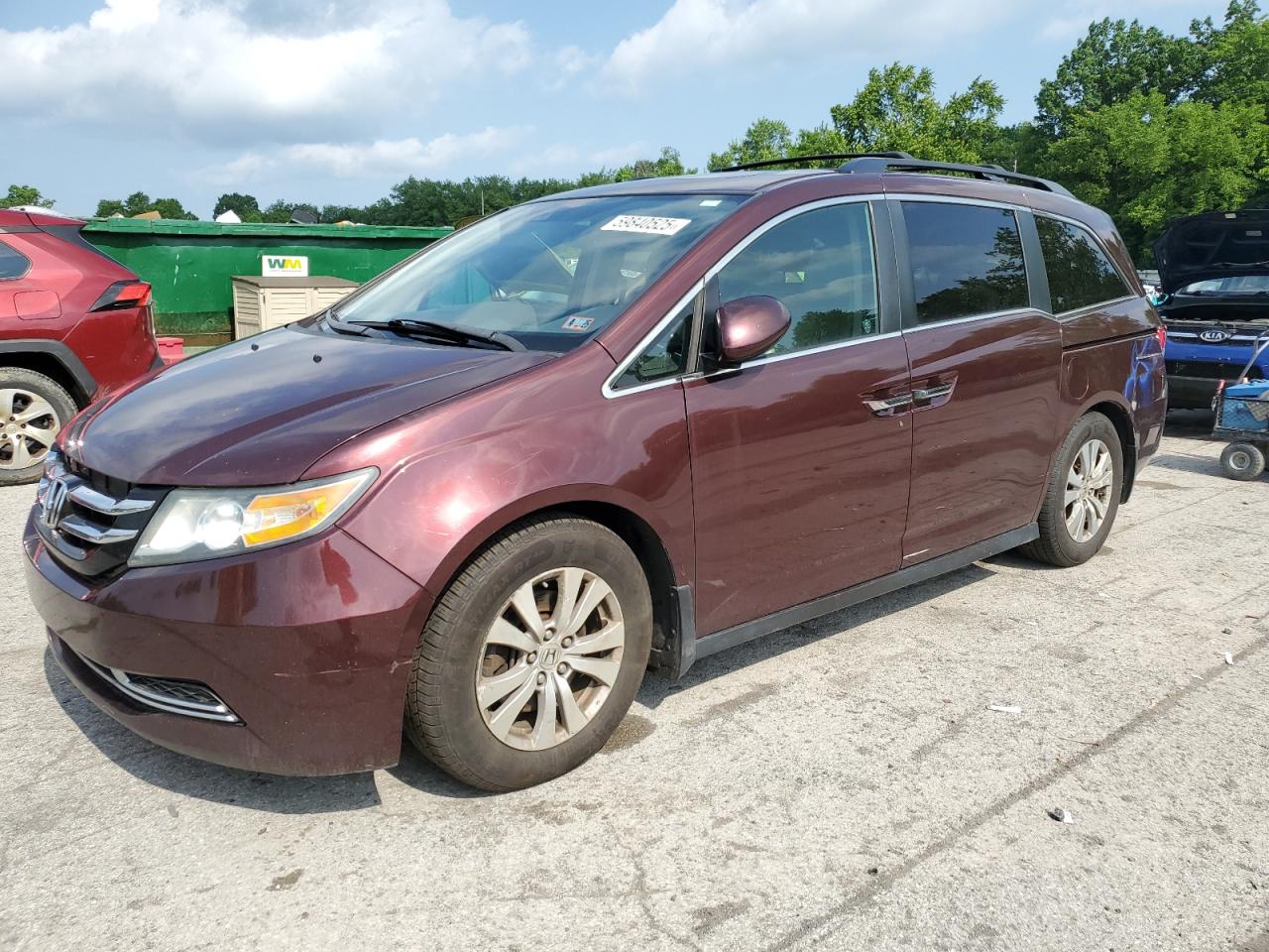 2015 Honda Odyssey Exl for Sale in Ellwood City, PA - Rear End