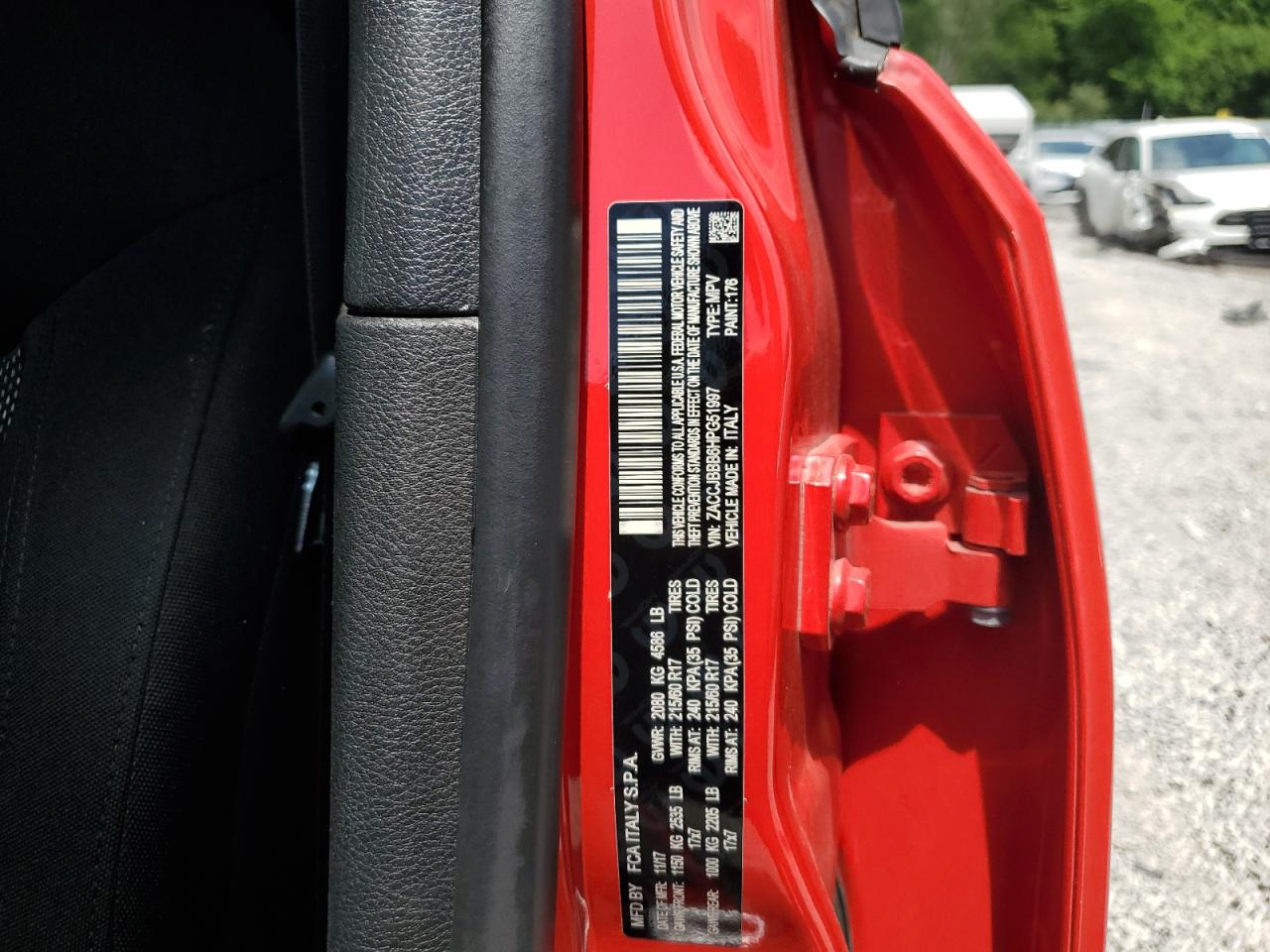 JEEP RENEGADE 2017 VIN ZACCJBBB6HPG51997 фото 13