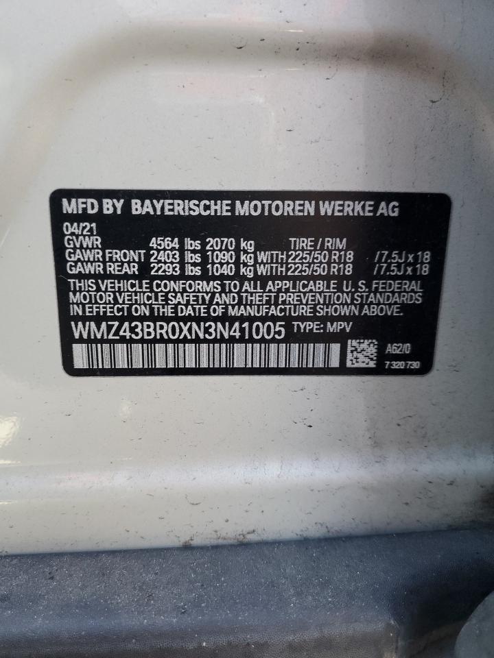 MINI COOPER 2022 VIN WMZ43BR0XN3N41005 фото 12