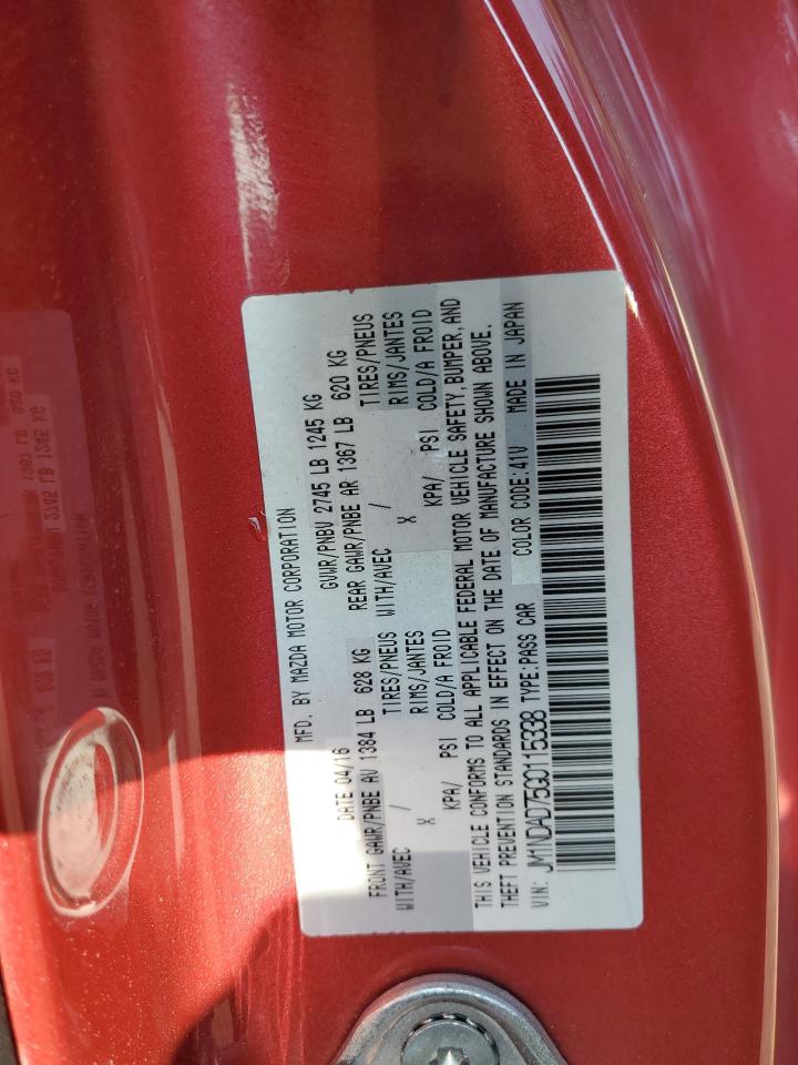 2016 Mazda Mx-5 Miata Grand Touring VIN: JM1NDAD75G0115338 Lot: 61053665