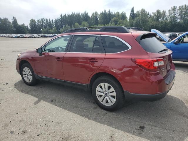  SUBARU OUTBACK 2017 Czerwony