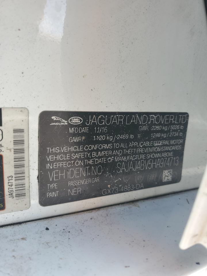 2017 Jaguar Xe Premium VIN: SAJAJ4BV5HA974713 Lot: 61136715