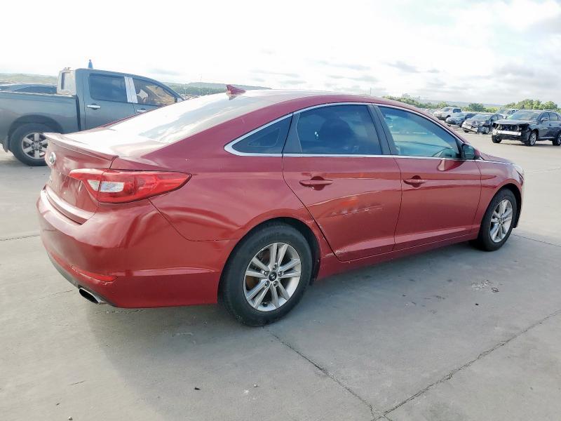  HYUNDAI SONATA 2016 Красный