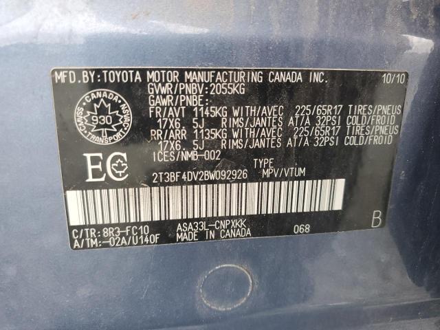 2011 TOYOTA RAV4   