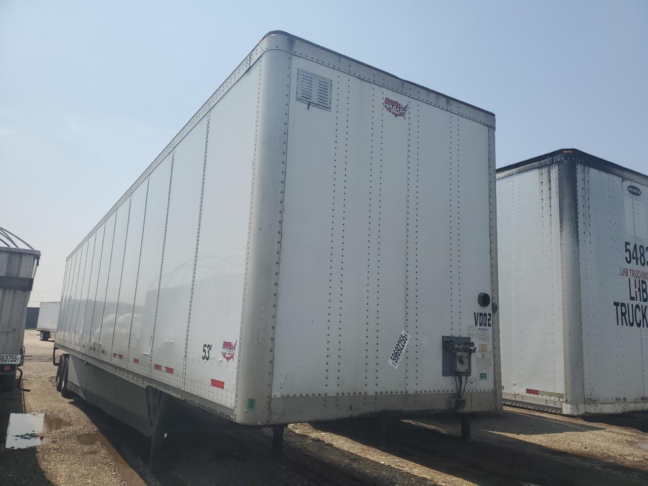 2019 Wabash Van Dvlshpc Dry Van Trailer продається в Elgin, IL - Side
