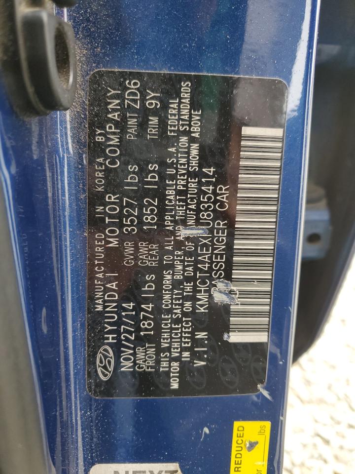 HYUNDAI ACCENT 2015 VIN KMHCT4AEXFU835414 фото 13