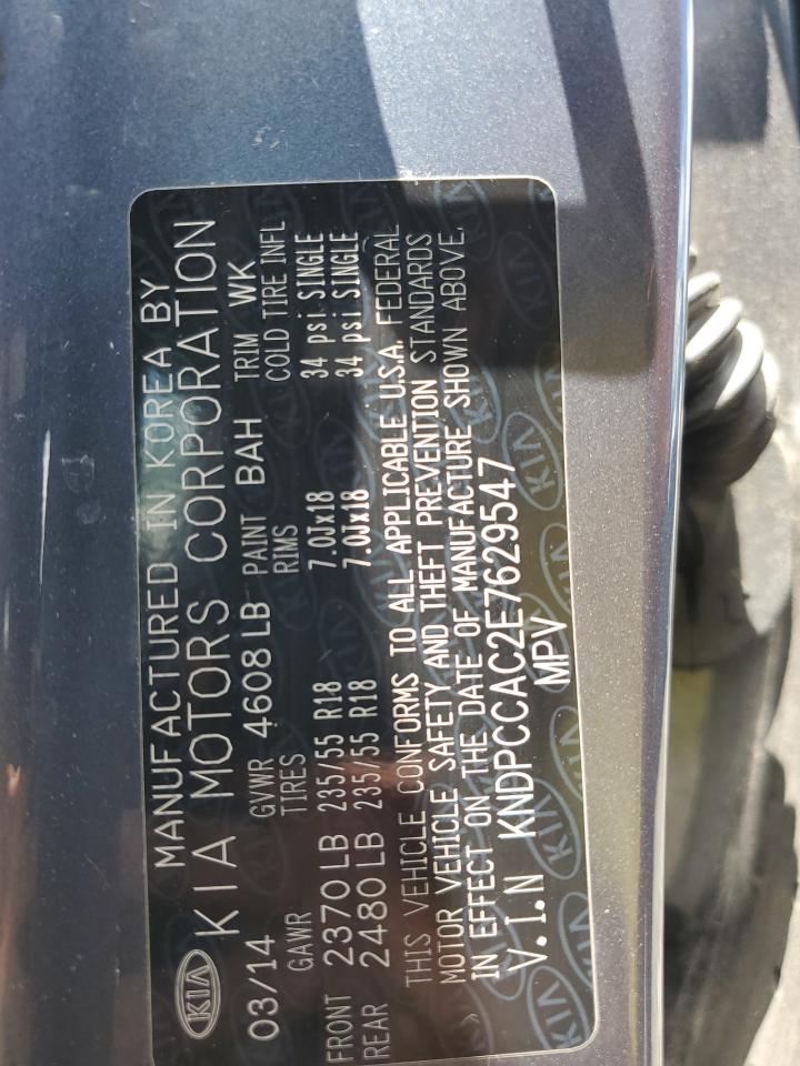 2014 Kia Sportage Ex VIN: KNDPCCAC2E7629547 Lot: 61255755