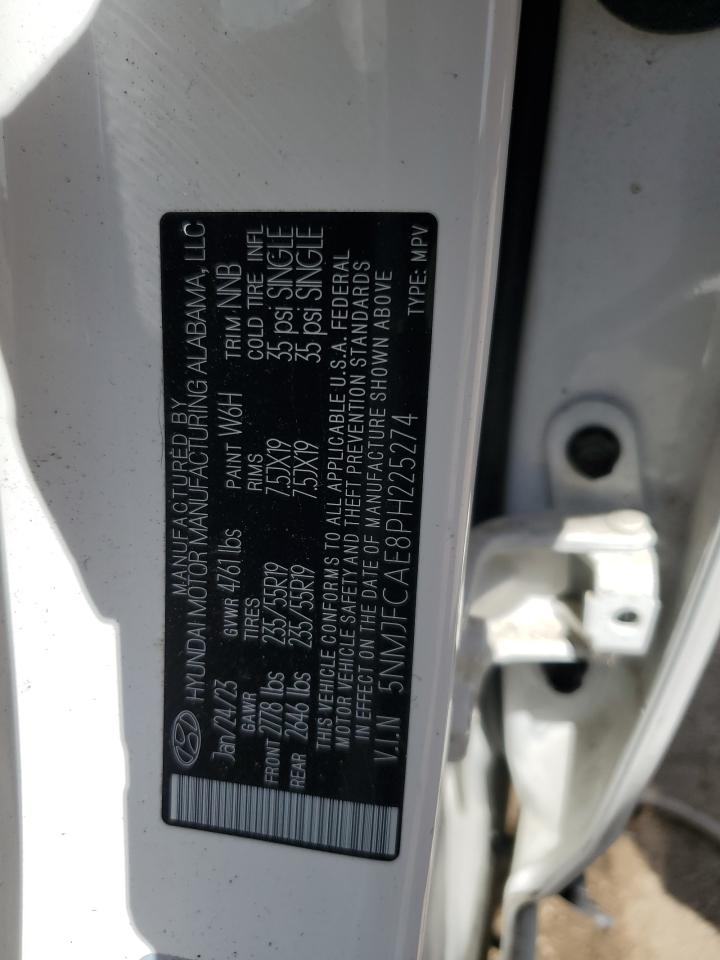 2023 Hyundai Tucson Sel VIN: 5NMJFCAE8PH225274 Lot: 62298445