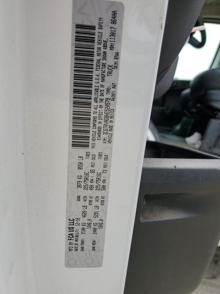 2017 Ram Promaster 1500 1500 Standard VIN: 3C6TRVAG8HE520579 Lot: 59273875