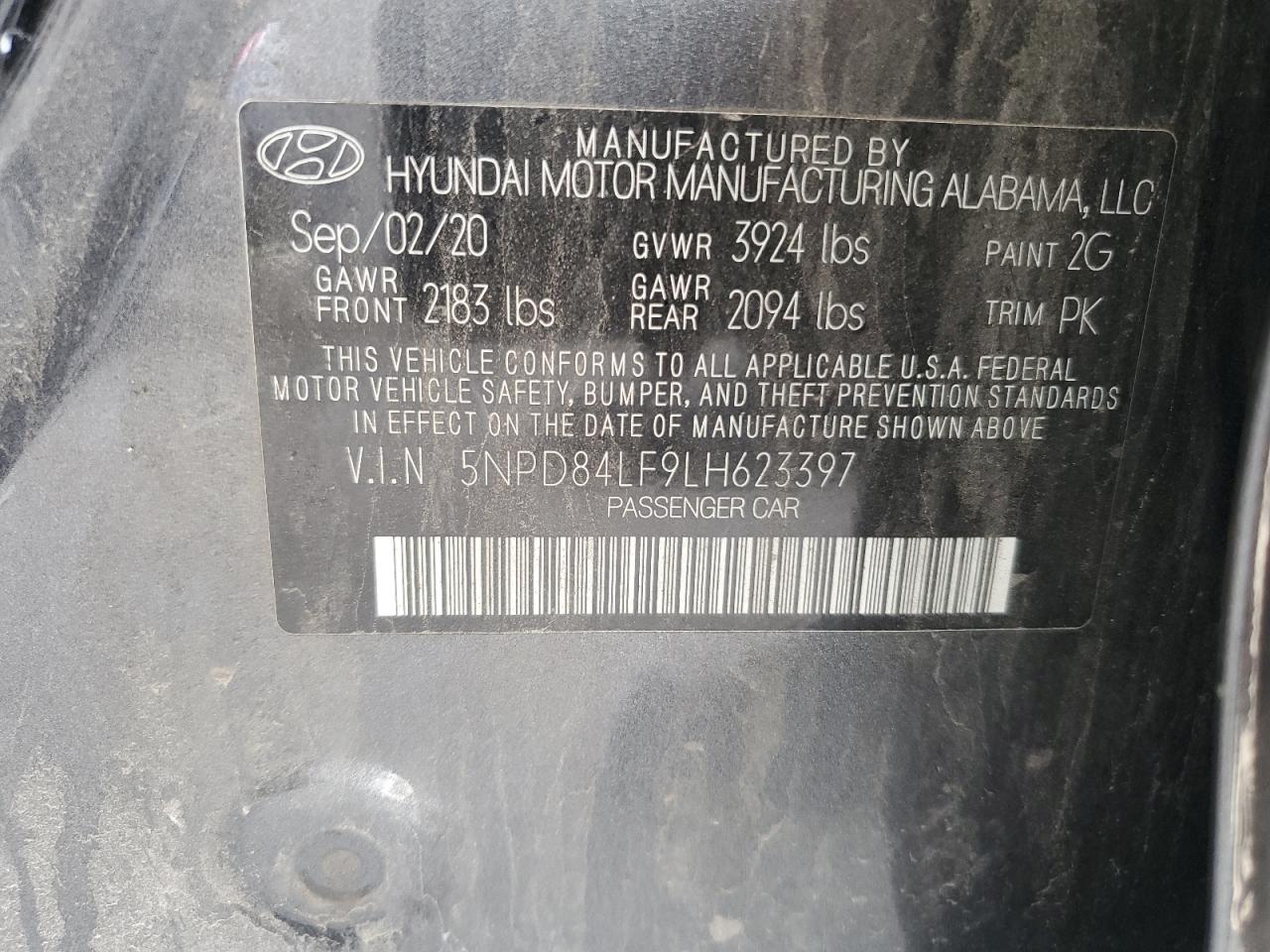 HYUNDAI ELANTRA 2020 VIN 5NPD84LF9LH623397 фото 12
