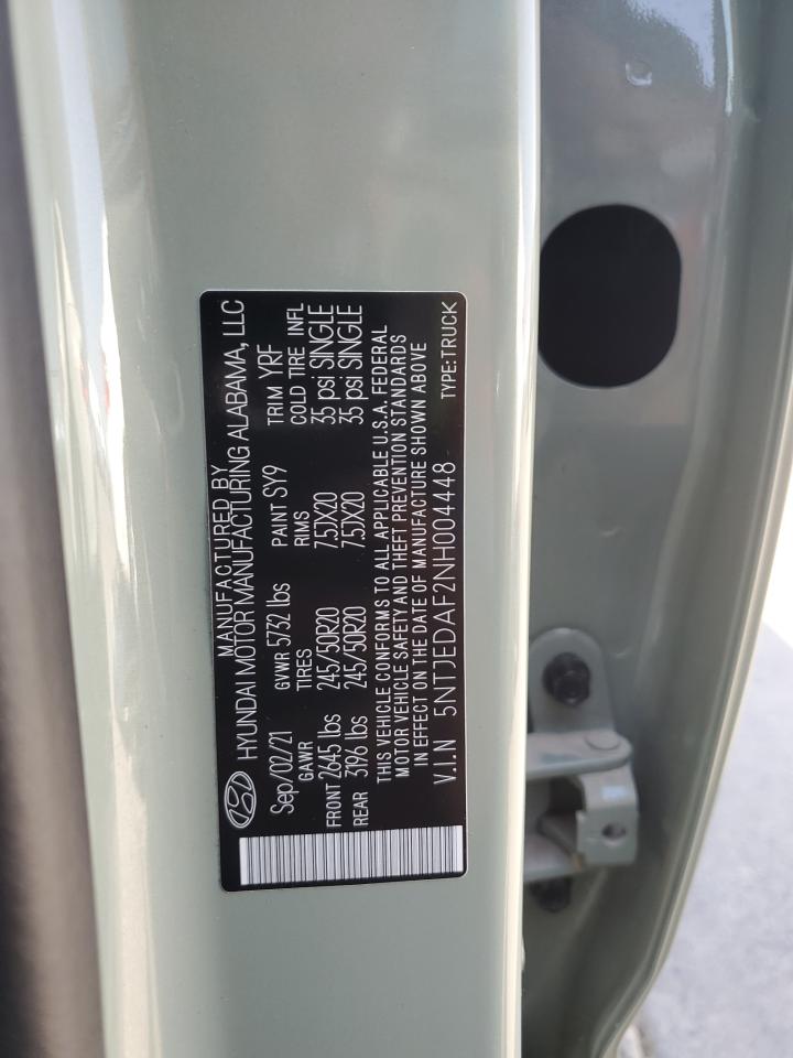 5NTJEDAF2NH004448 2022 Hyundai Santa Cruz Limited