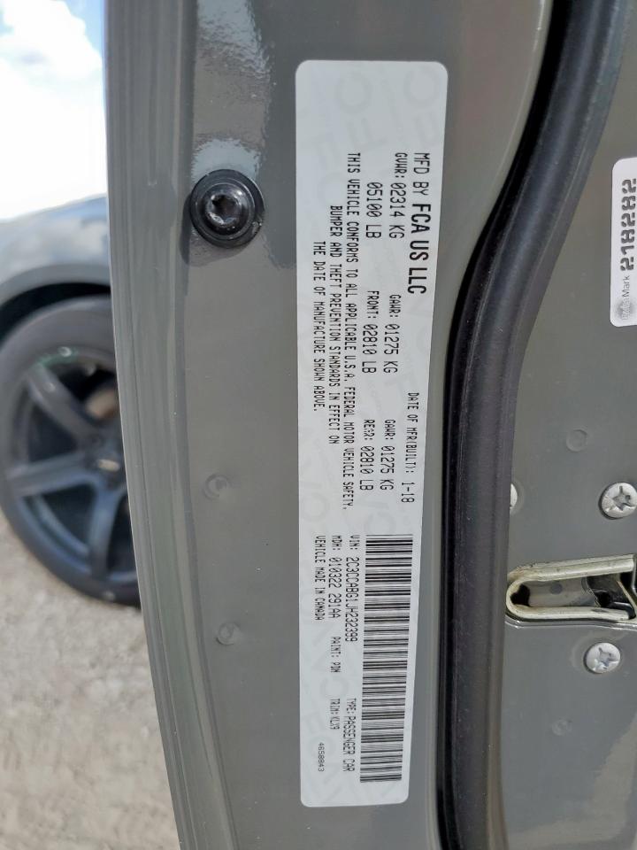 CHRYSLER 300 2018 VIN 2C3CCABG1JH232399 фото 12