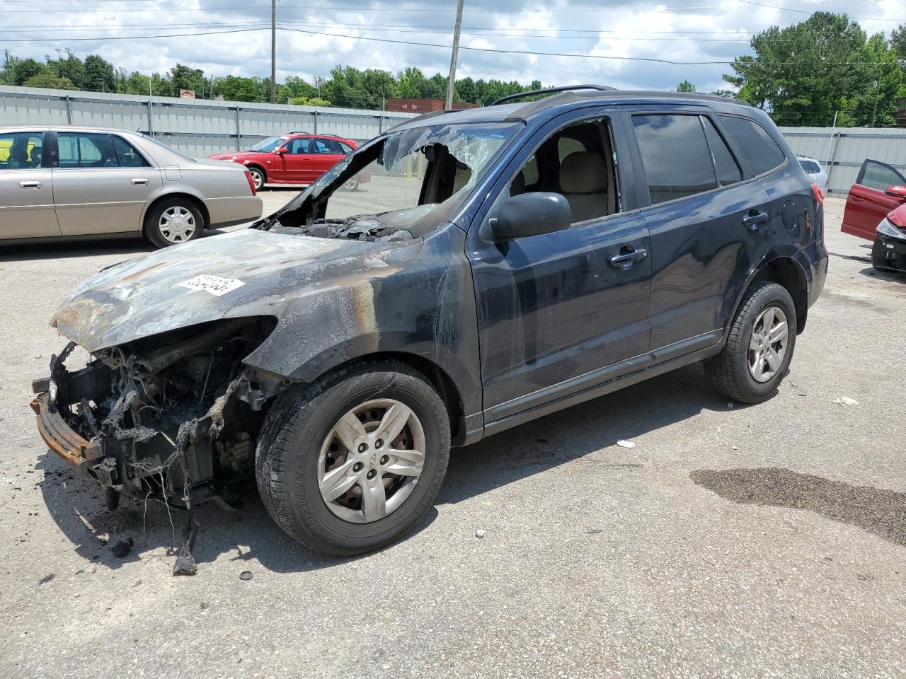 2009 Hyundai Santa Fe Gls продається в Montgomery, AL - Burn