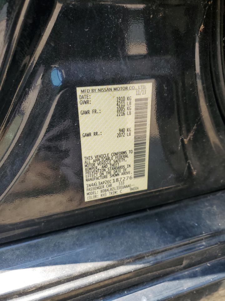 NISSAN ALTIMA 2014 VIN 1N4AL3AP2EC187276 фото 12