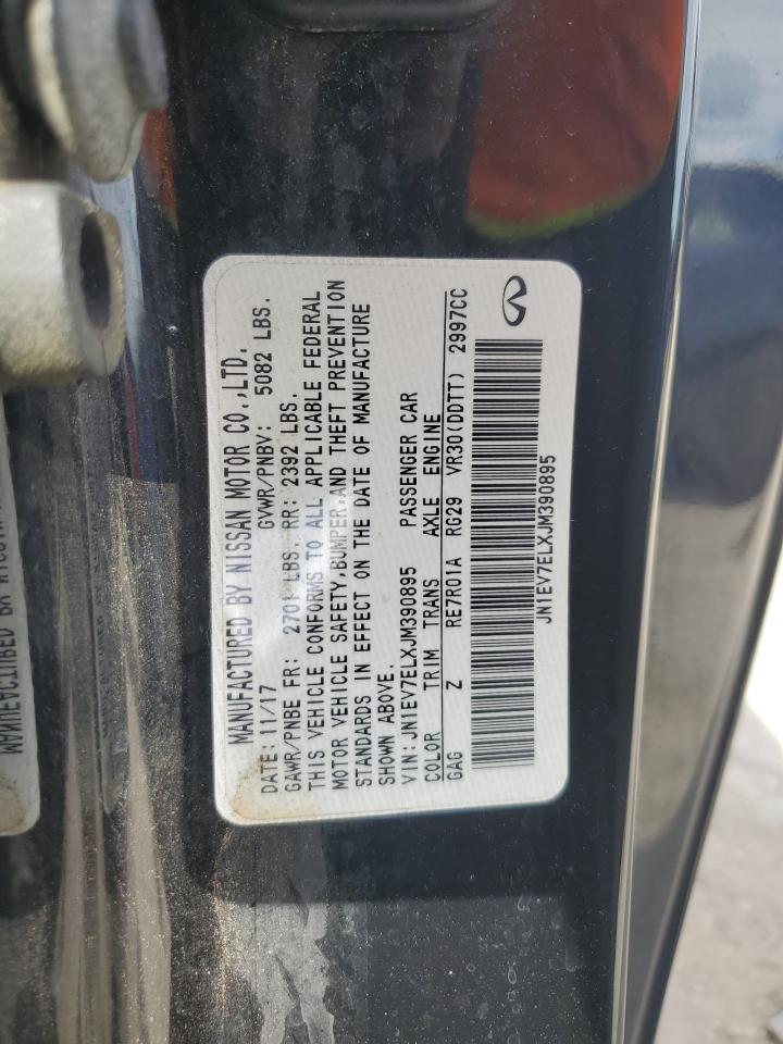 2018 Infiniti Q60 Luxe 300 VIN: JN1EV7ELXJM390895 Lot: 62642745