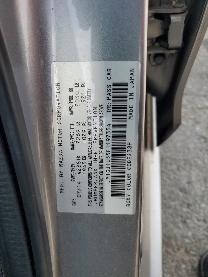 2015 Mazda 6 Sport VIN: JM1GJ1U55F1197354 Lot: 62684365