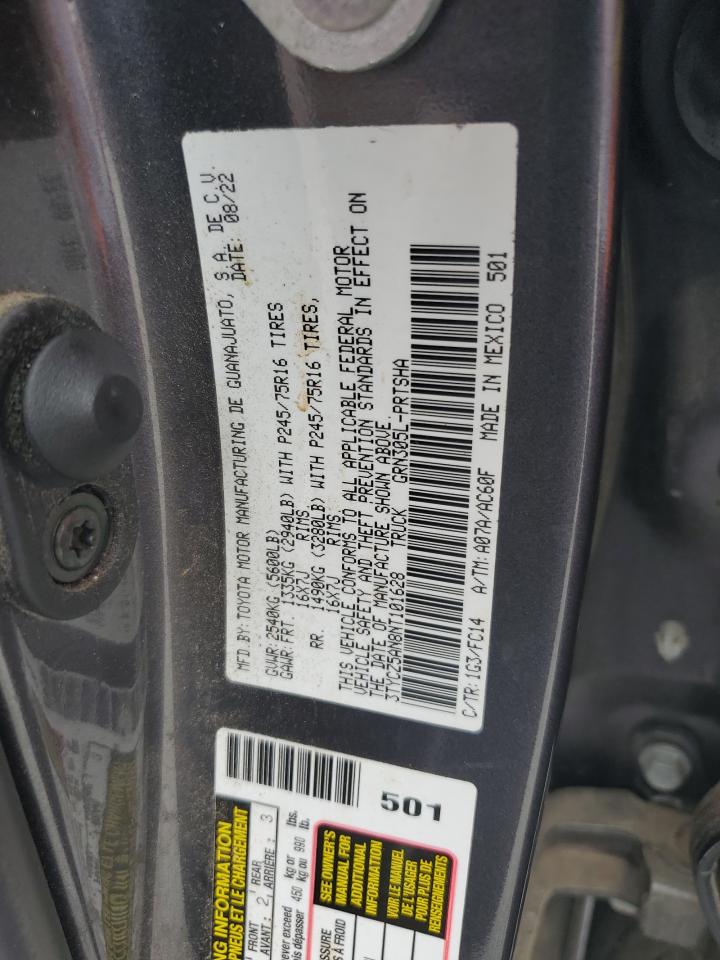 2022 Toyota Tacoma Double Cab VIN: 3TYCZ5AN8NT101628 Lot: 62405765