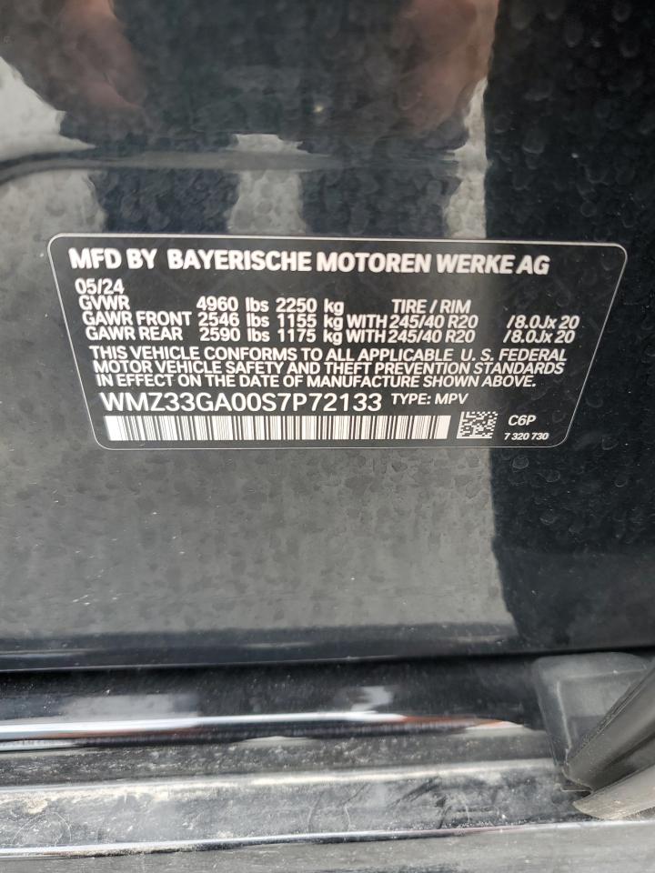 2025 Mini Countryman Jcw All4 VIN: WMZ33GA00S7P72133 Lot: 62378535