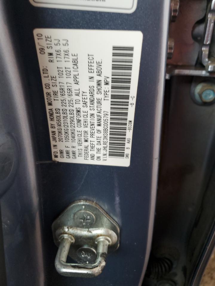 2011 Honda Cr-V Lx VIN: JHLRE3H38BC005797 Lot: 59608365