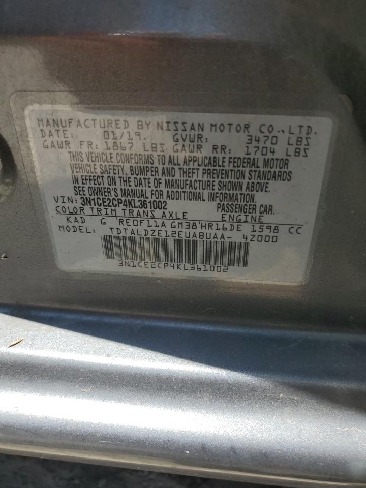 NISSAN VERSA 2019 VIN 3N1CE2CP4KL361002 photo 13