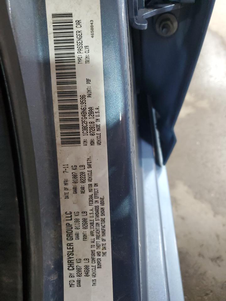 2011 Chrysler 200 Limited VIN: 1C3BC2FG4BN619596 Lot: 61790395