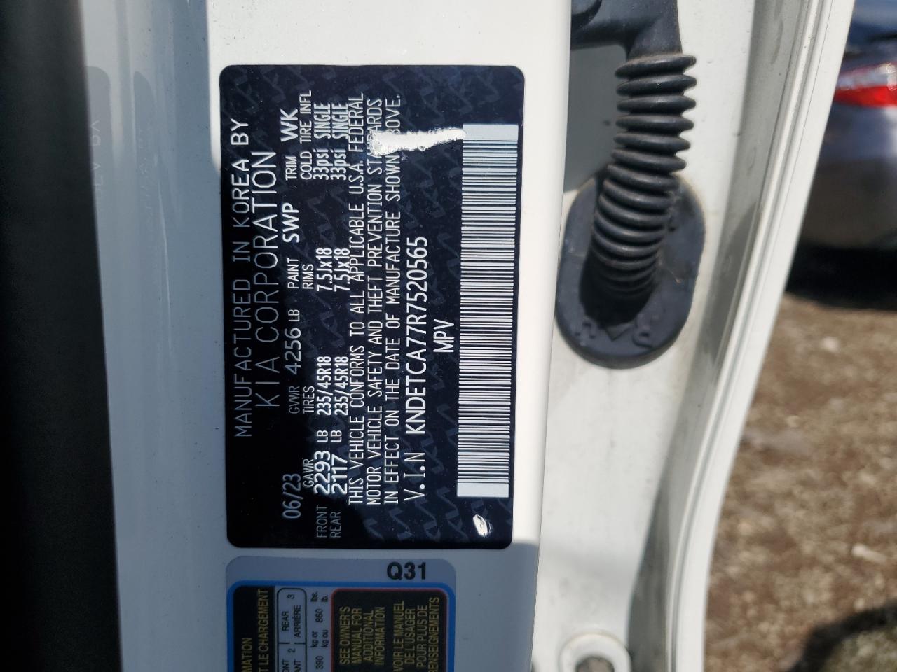2024 Kia Seltos Sx VIN: KNDETCA77R7520565 Lot: 62611885