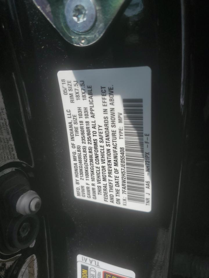 2018 Honda Cr-V Ex VIN: 7FARW2H57JE055408 Lot: 60861745