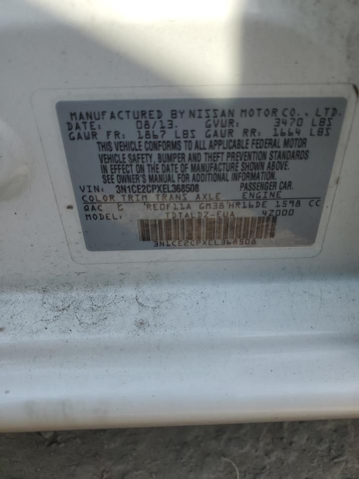 2014 Nissan Versa Note S VIN: 3N1CE2CPXEL368508 Lot: 62755805