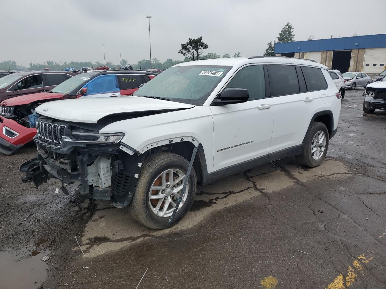 2022 Jeep Grand Cherokee L Laredo продається в Woodhaven, MI - Water/Flood