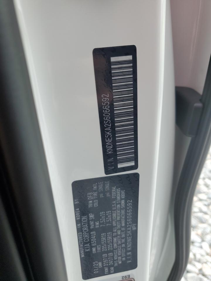 2025 Kia Carnival Sx VIN: KNDNE5KA2S6066592 Lot: 60681395
