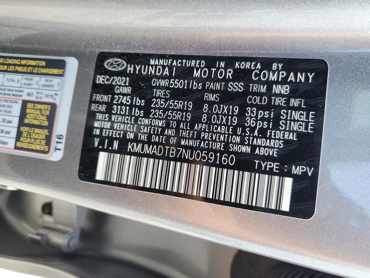 2022 Genesis Gv70 Base VIN: KMUMADTB7NU059160 Lot: 60915655