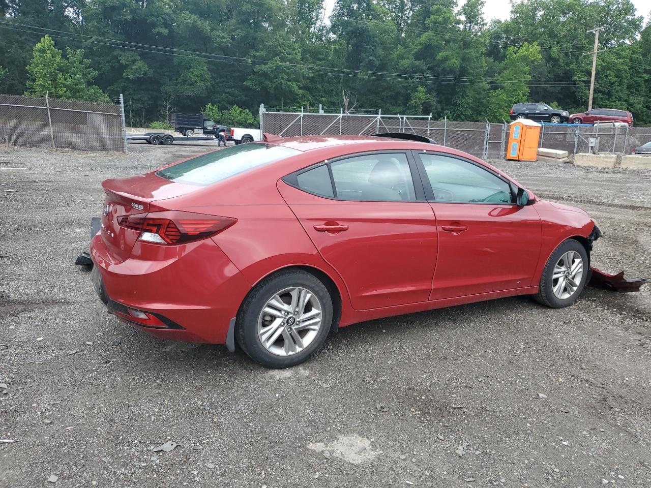 2019 Hyundai Elantra Sel red null gas KMHD84LF0KU785662 photo #4