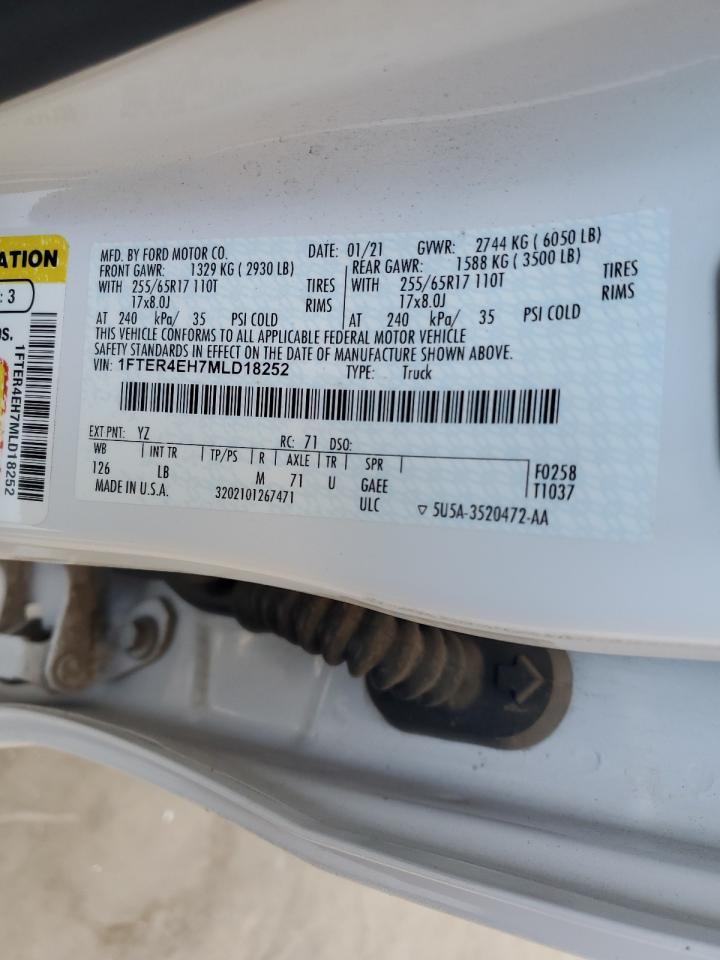 1FTER4EH7MLD18252 2021 Ford Ranger Xl
