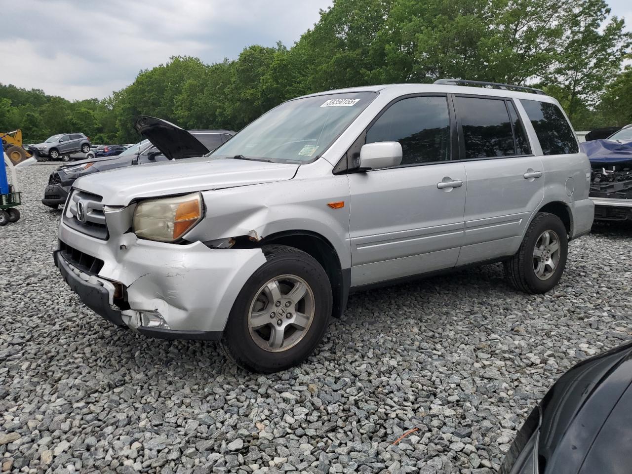 2008 Honda Pilot Exl იყიდება North Billerica-ში, MA - Rear End